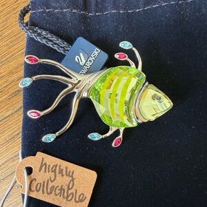 Swarovski Vibrant Crystal Fish Pin (Retired)